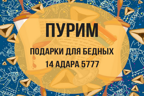Пурим - Подарки для бедных (14 адара)